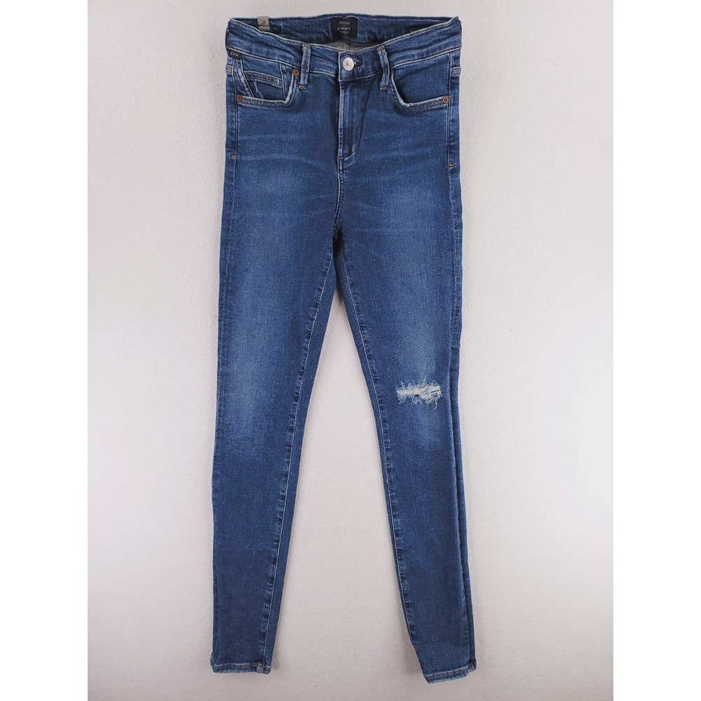 Citizens Of Humanity Jeans Womens 26 Rocket Skinny Distressed Stretch Denim Pant